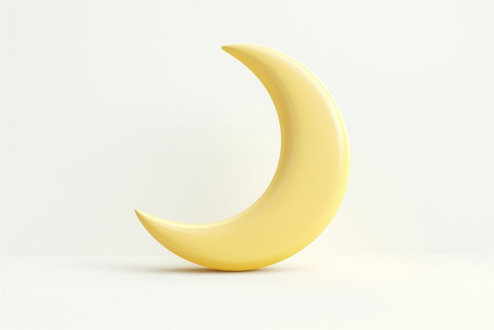 Crescent moon nature yellow banana.