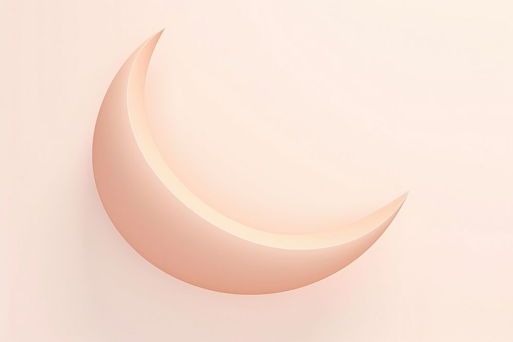 Crescent moon peach astronomy outdoors.
