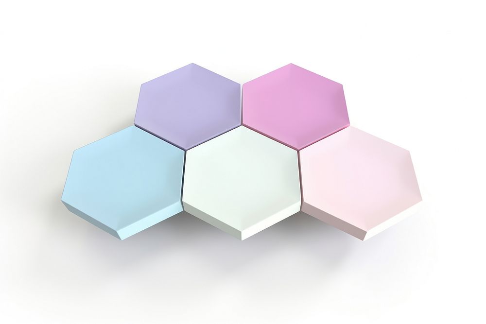 3d render icon of hexagon simplicity rectangle fragility.