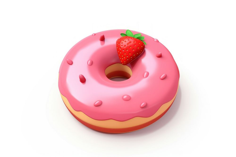 Donut strawberry donut dessert.