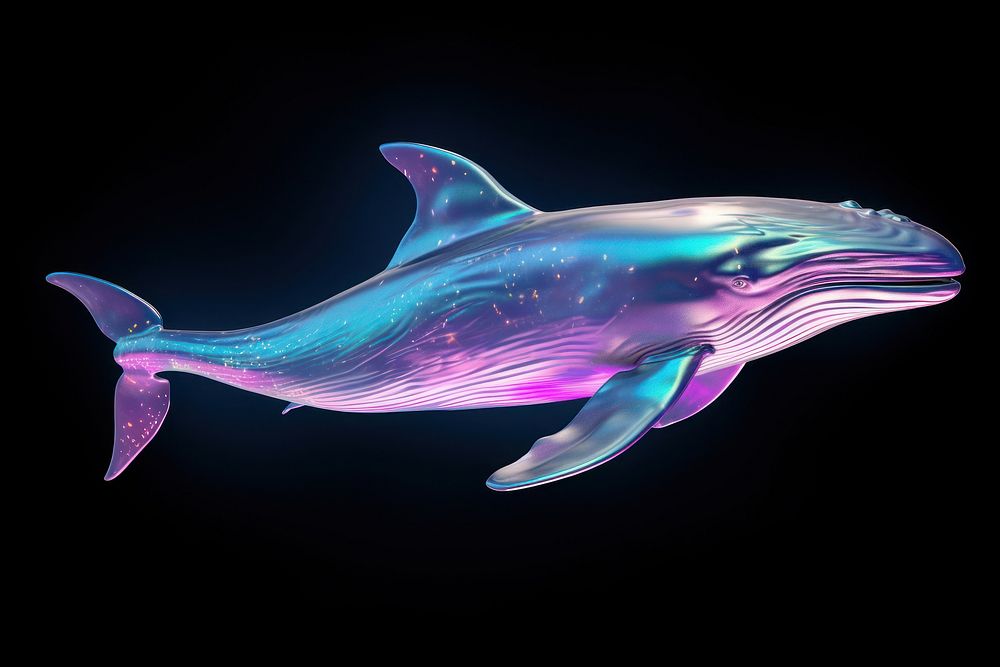 Whale iridescent dolphin animal shark.