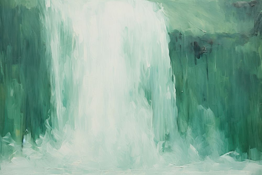 Waterfall background painting backgrounds outdoors.