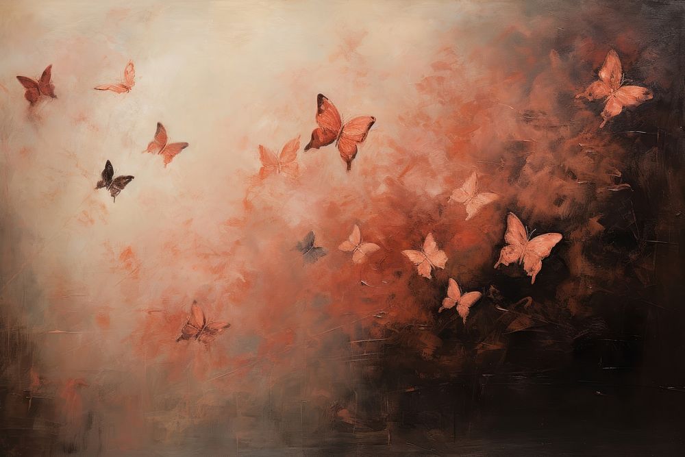 Butterflies background painting texture animal.