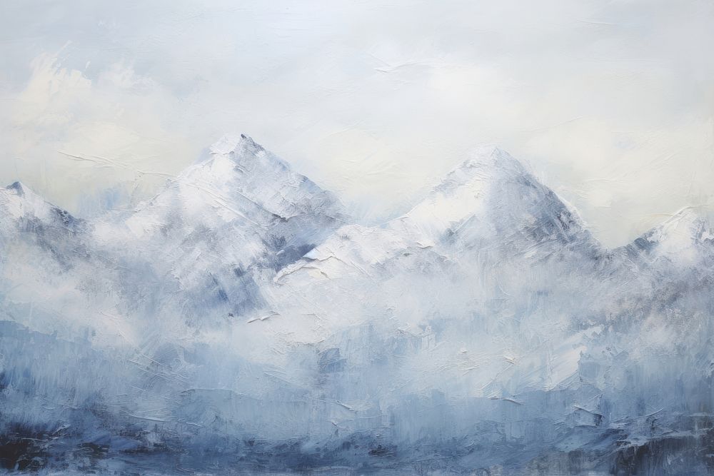 Snow mountain background painting backgrounds nature.