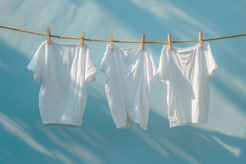 Laundry Drying On The Rope laundry drying clothesline.