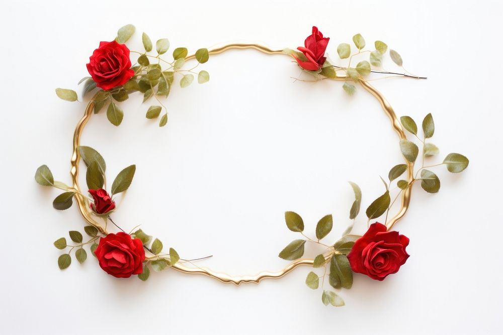 Flower rose jewelry wreath.