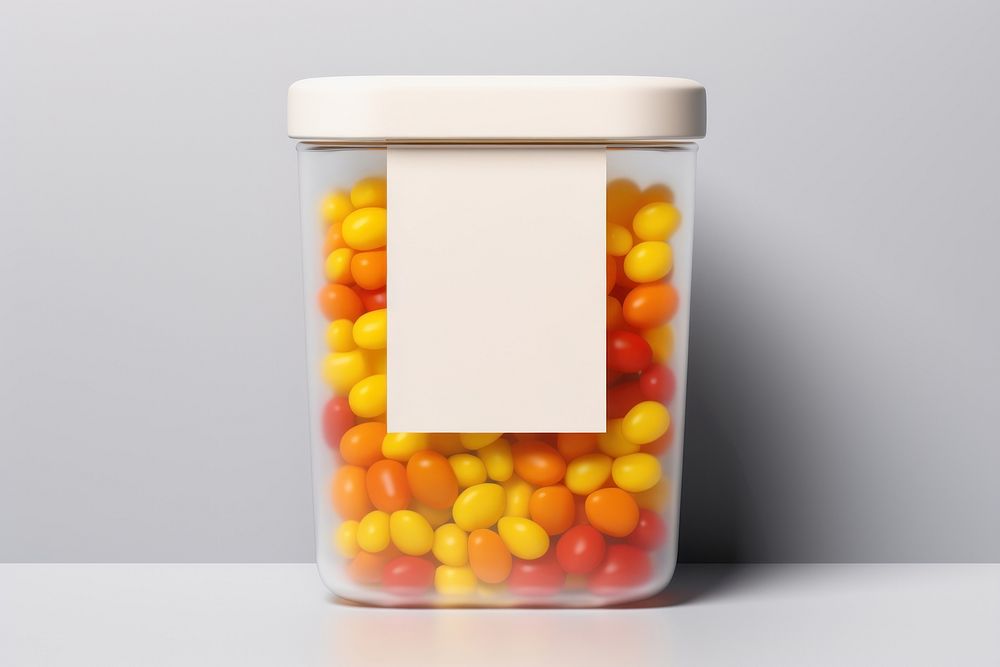 Food container packaging  food pill jar.