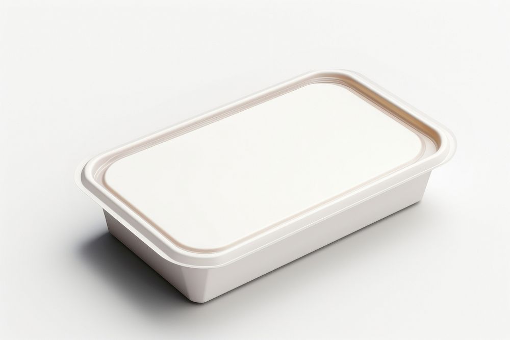 Food box packaging  tray food white background.