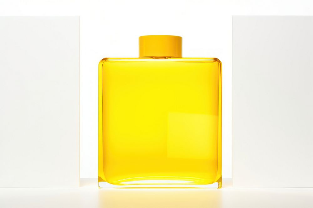 Glass bottle  simplicity cosmetics perfume.
