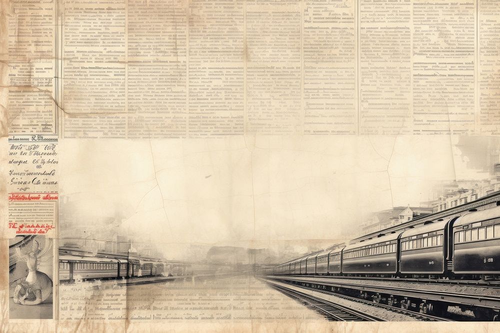 Newspaper train transportation terminal.