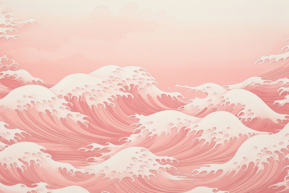 Light pink with vintage pattern on paper backgrounds nature sea.