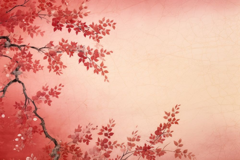 Pink with elegant vintage pattern on paper backgrounds plant tranquility.