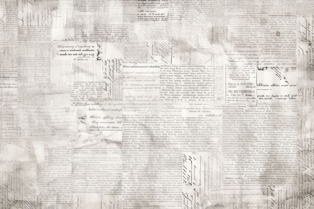 White collage newspaper texts paper backgrounds old handwriting.