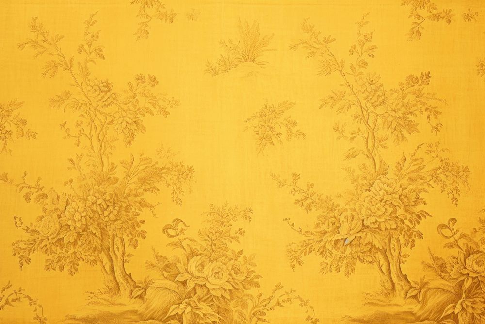Vintage toile pattern print dark yellow paper backgrounds decoration tablecloth.