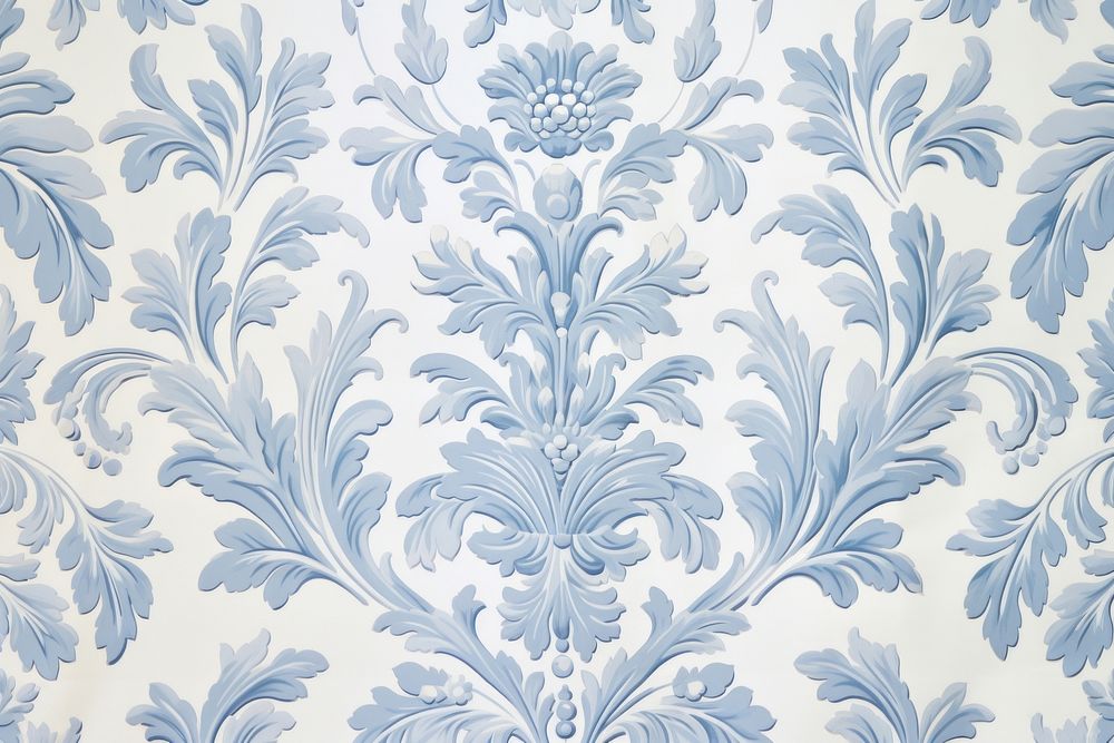 Vintage elegant pattern print blue pastel paper backgrounds art repetition.