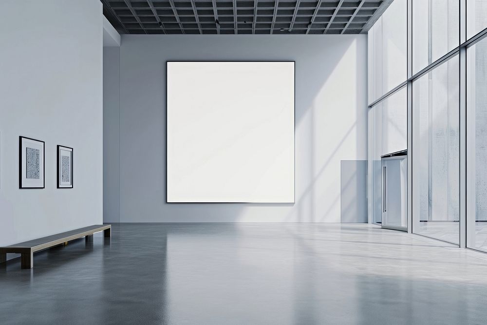 Modern museum building architecture flooring.