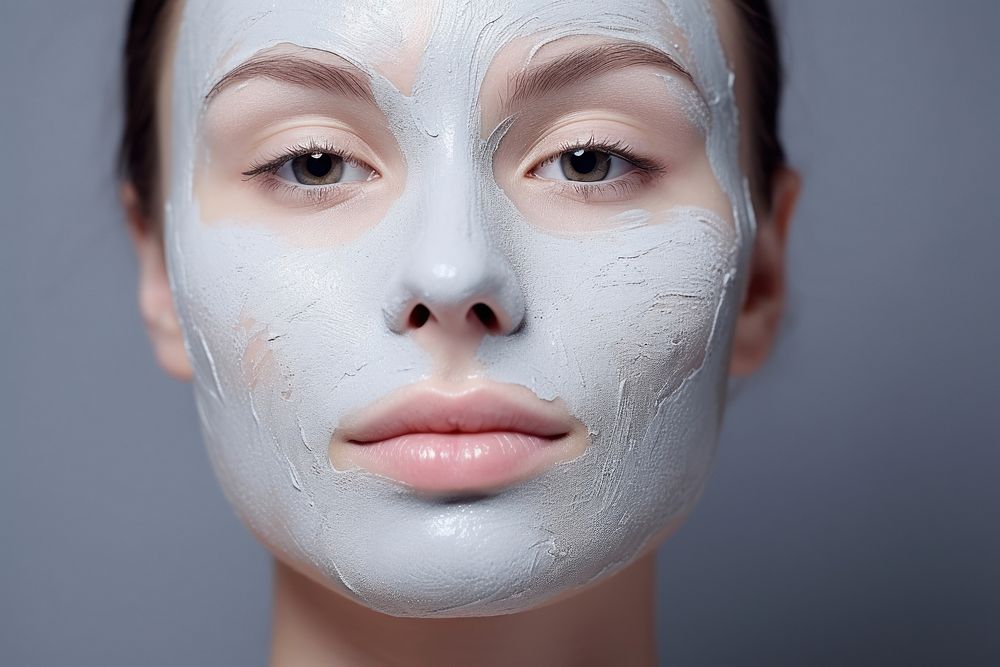 Women facial mask portrait photo skin.