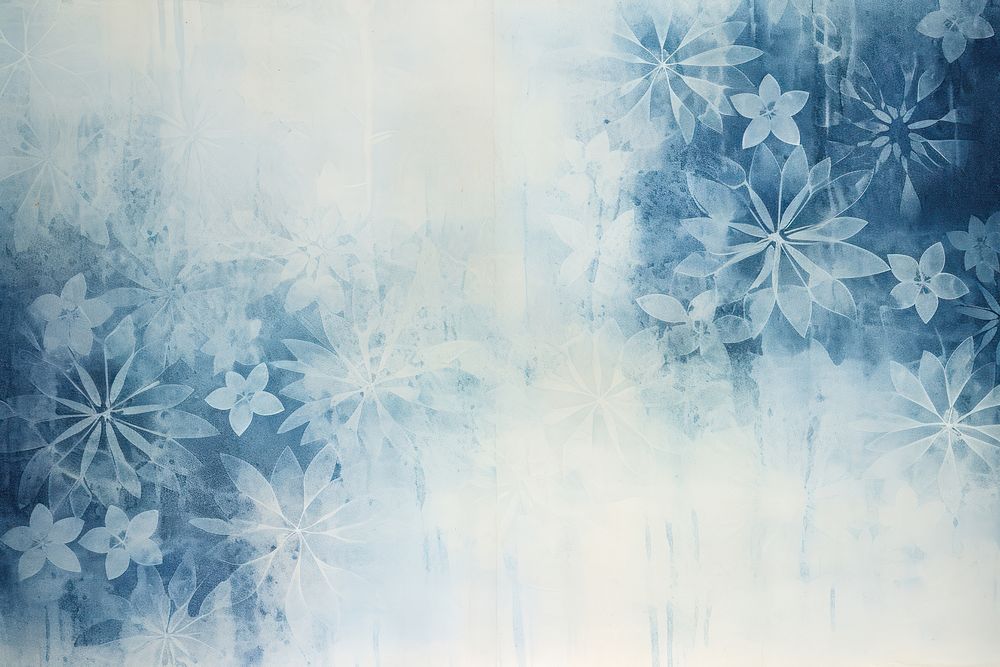 Blue pattern backgrounds snowflake nature.