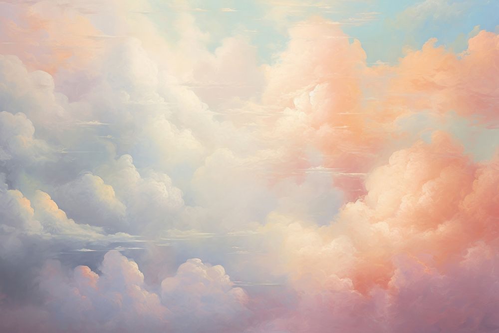 Close up sky and cloud backgrounds outdoors painting.