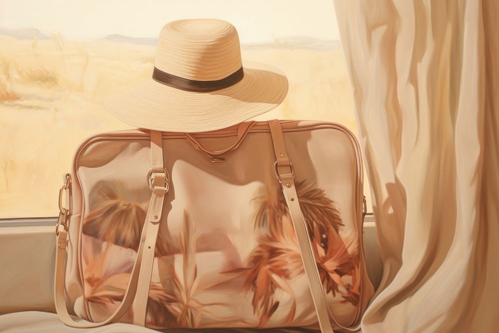 Travel bag painting handbag accessories.