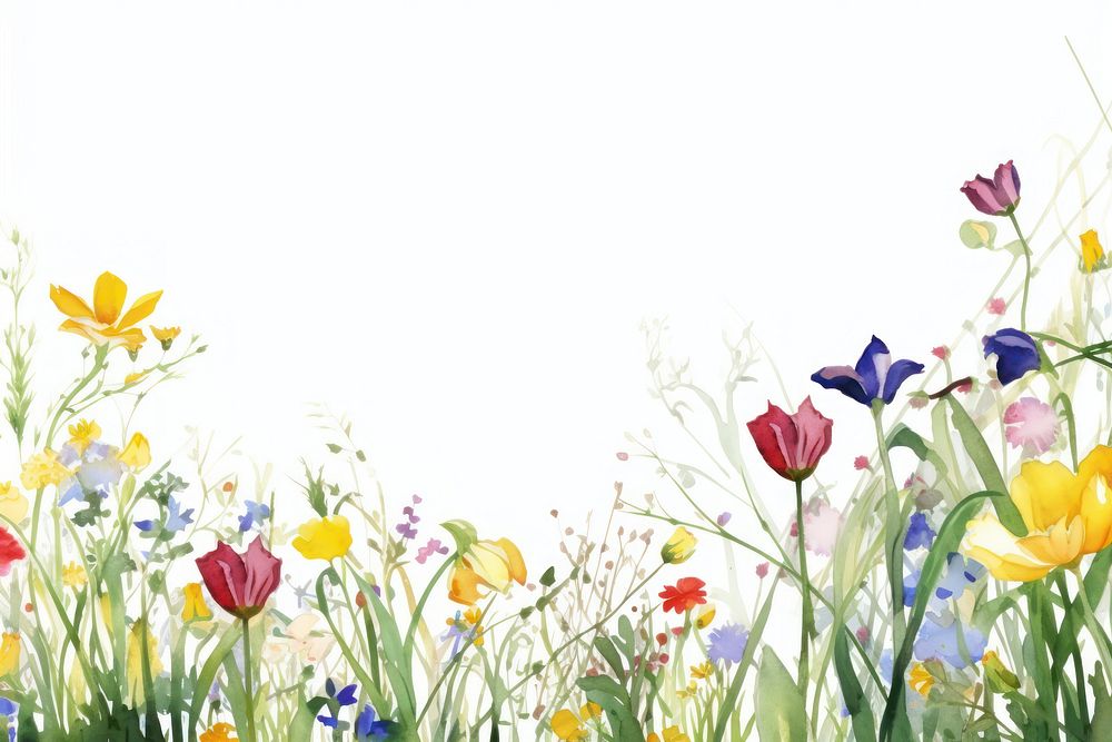 Flower in spring boarder backgrounds outdoors nature.
