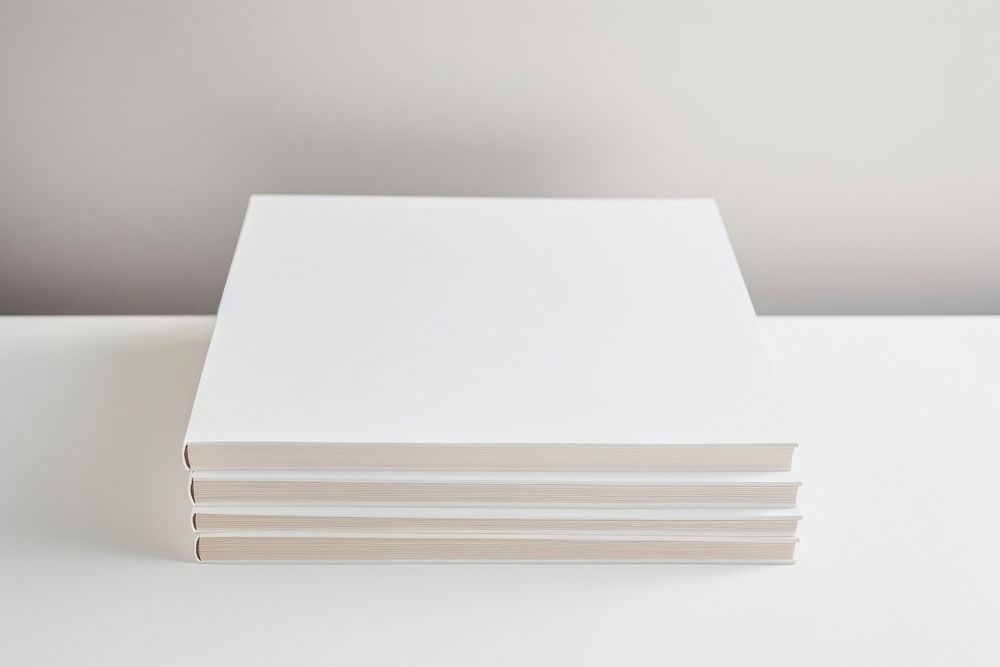 Plywood paper white book.