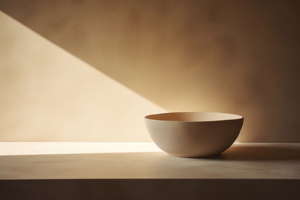 Simple bowl  light studio shot simplicity.