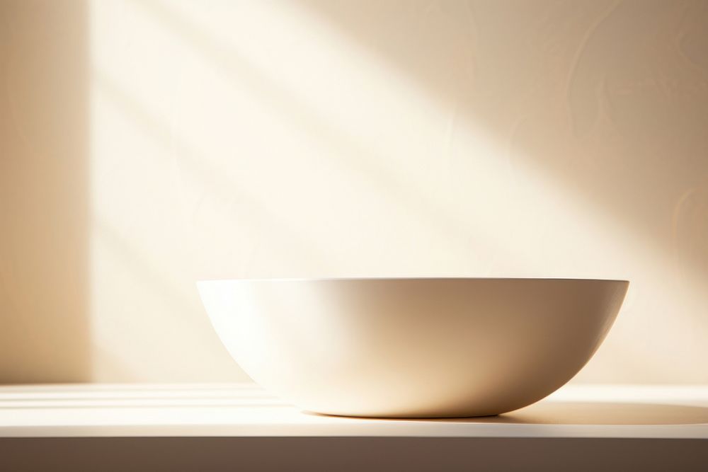 Simple bowl  light studio shot simplicity.