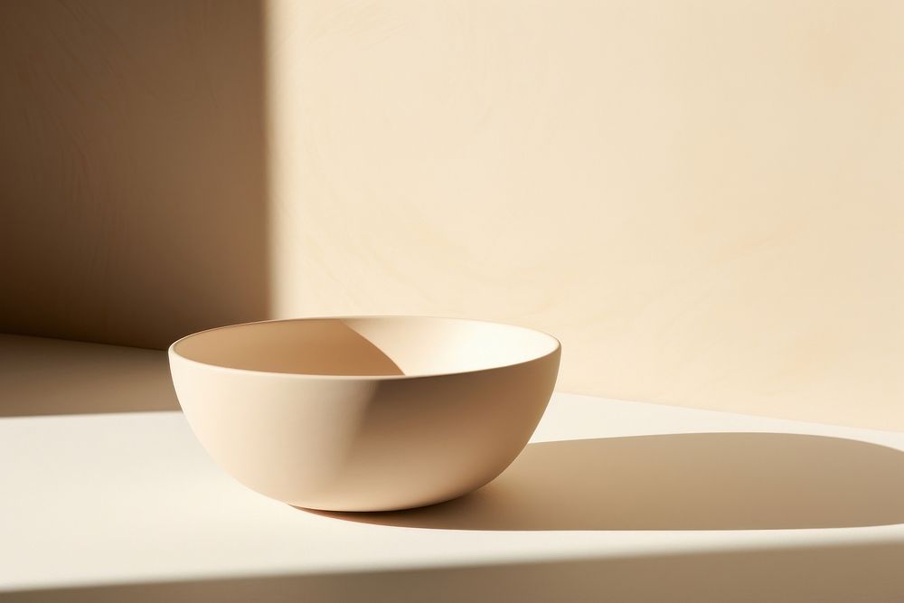 Simple bowl  pottery studio shot simplicity.