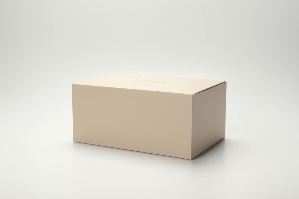 Box packaging  cardboard carton studio shot.