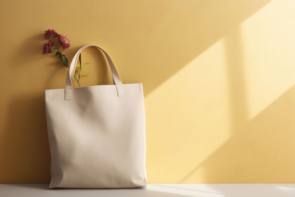 Canvas tote bag  handbag studio shot accessories.