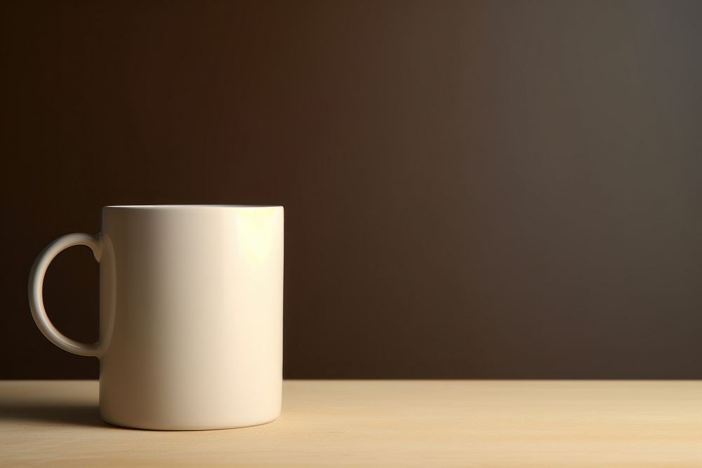 Simple ceramic cup  coffee drink mug.