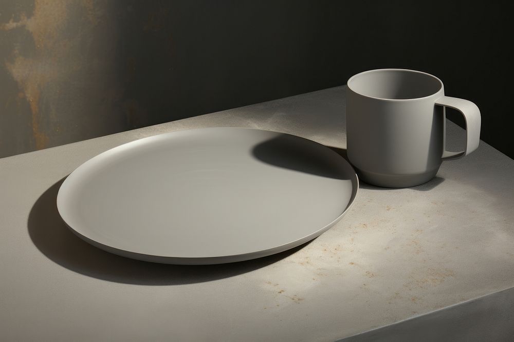 Porcelain saucer table plate.