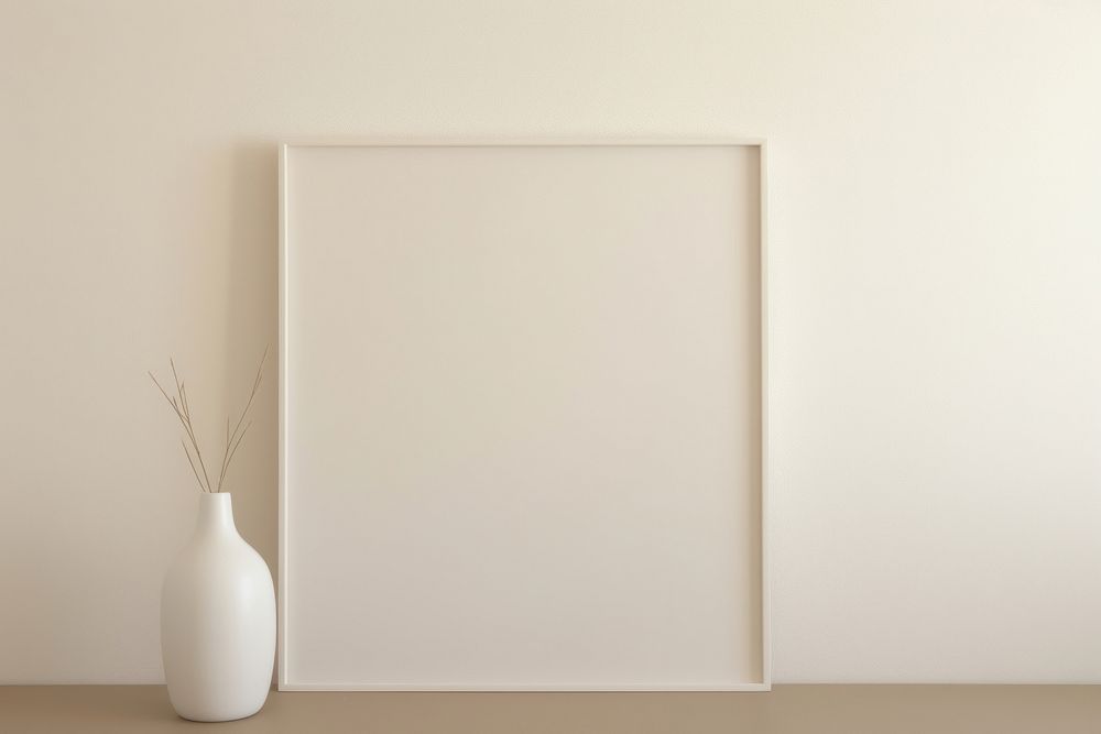 Simple frame  architecture vase wall.