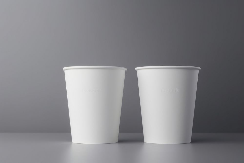 Paper cup packaging  studio shot refreshment disposable.