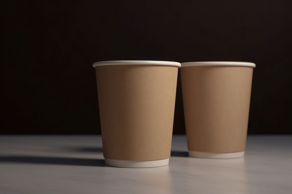 Paper cup packaging  coffee drink mug.
