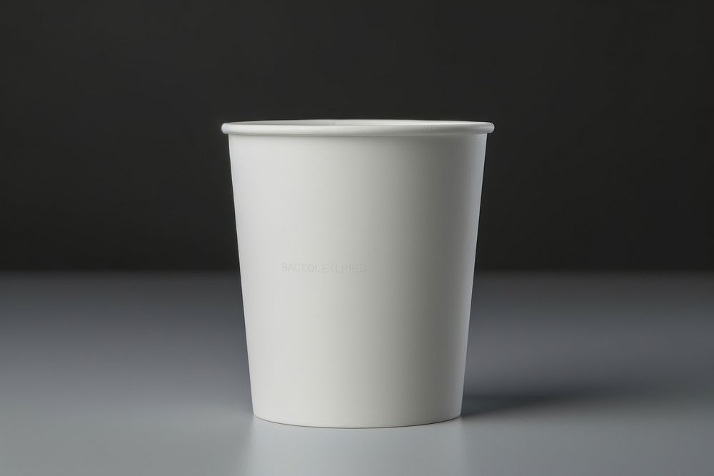 Paper cup packaging  porcelain studio shot refreshment.