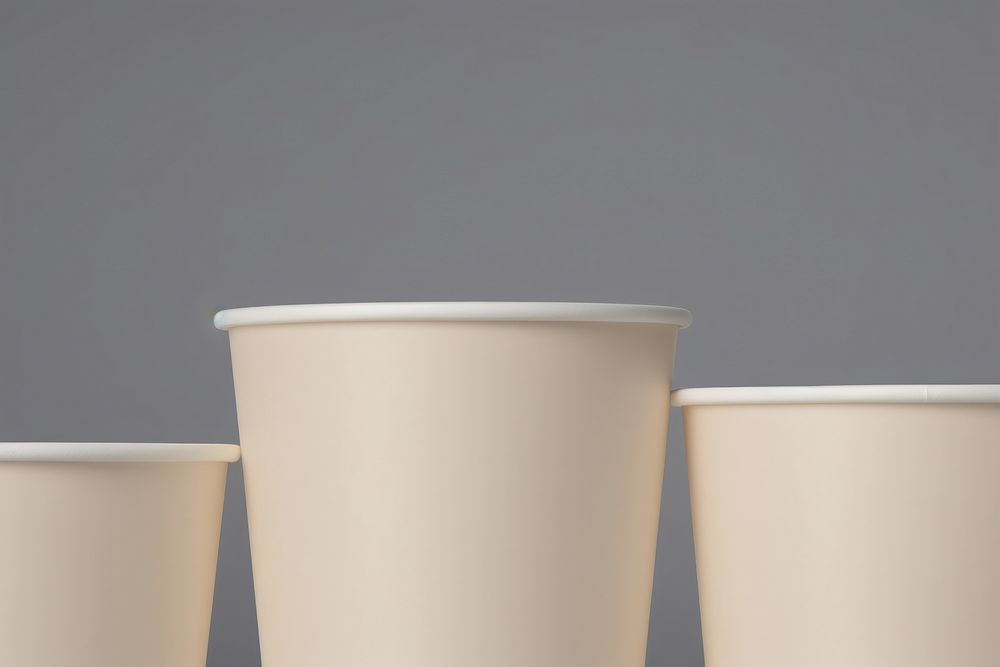 Paper cup packaging  studio shot refreshment disposable.