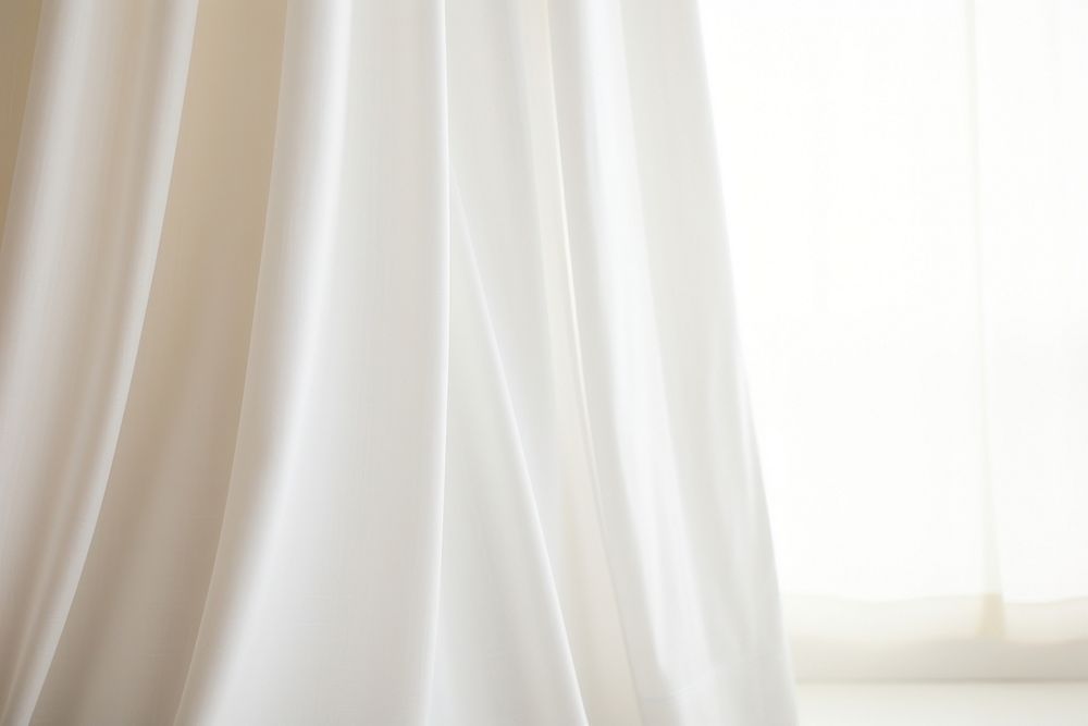 Simple white curtain  backgrounds elegance softness.