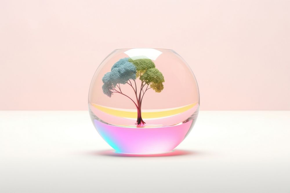 Environment sphere glass vase.