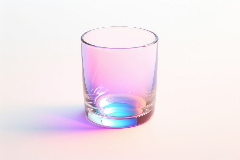 Product glass white background transparent.
