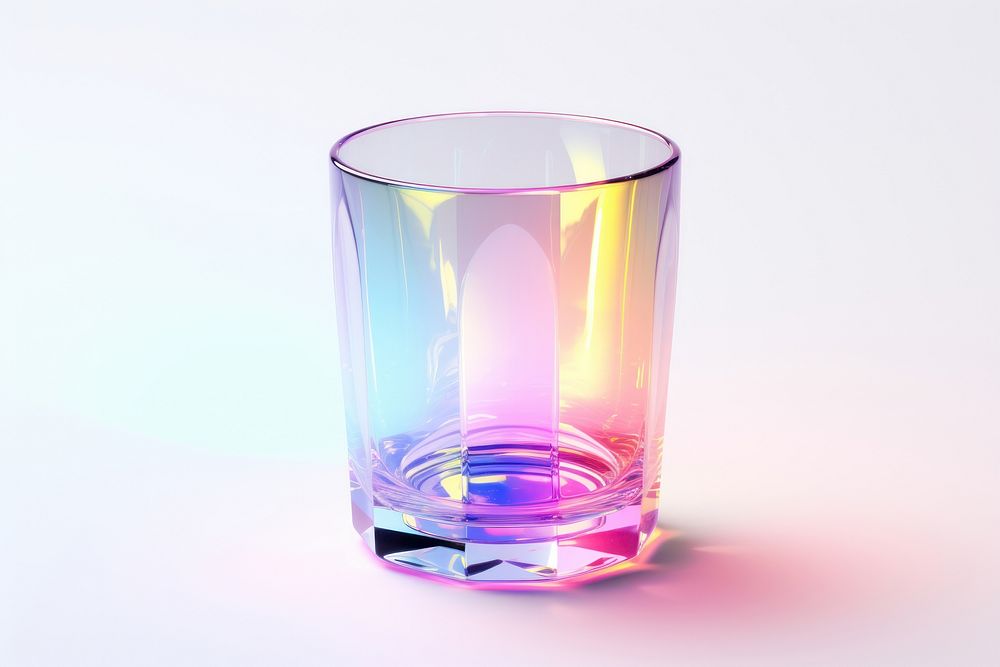 Product glass vase white background.