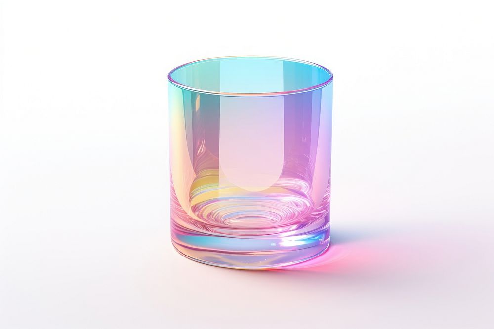 Product glass vase white background.
