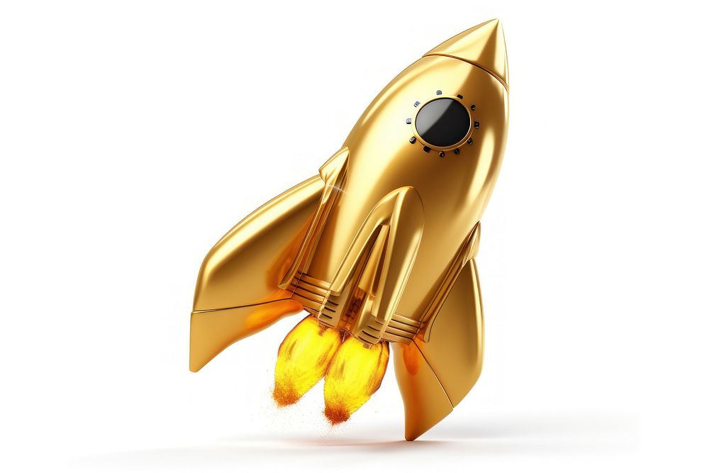 Rocket vehicle rocket gold.