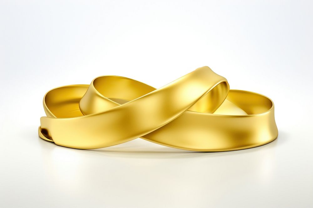 Plate gold jewelry ribbon.