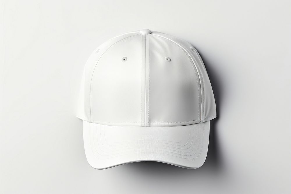 Cap white cap white background.