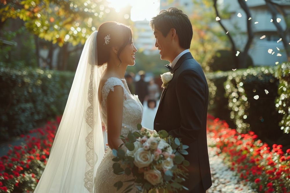 Youth East Asian wedding dress bride adult.