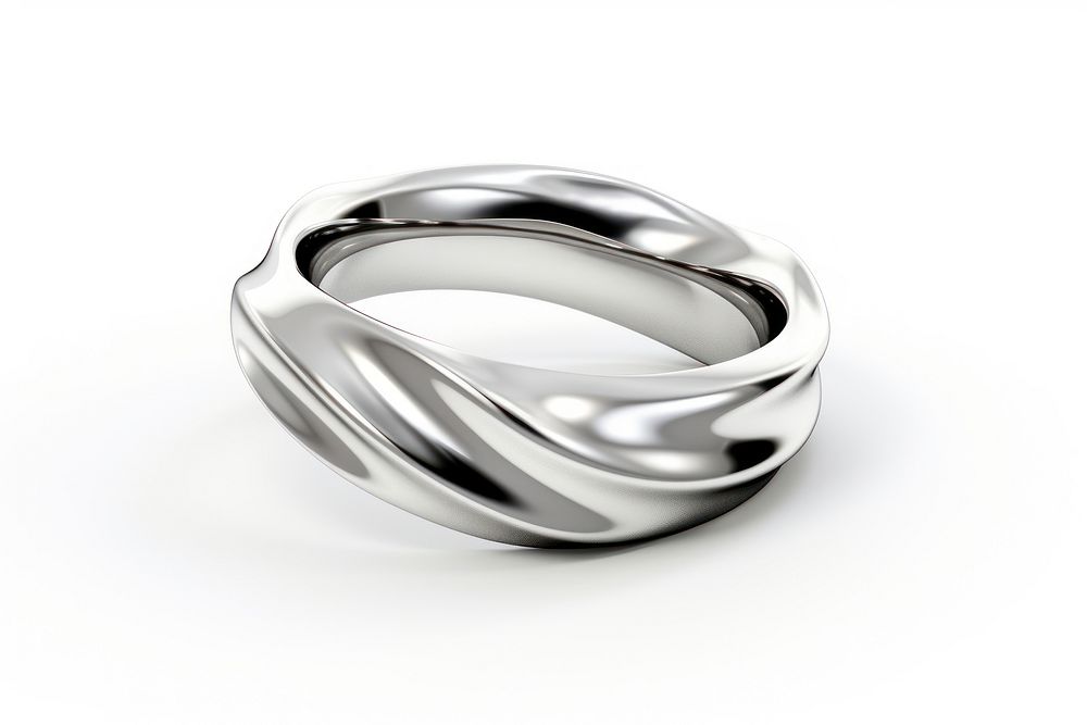 Wedding ring chrome material silver accessories electronics.