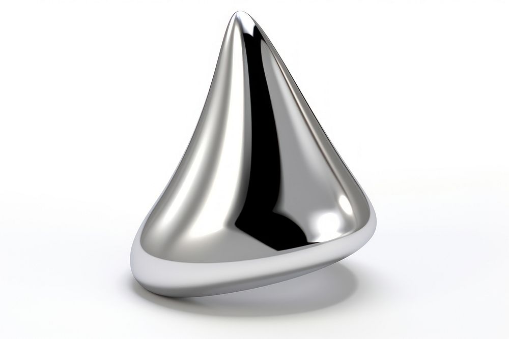 Chrome material cone electronics hardware mouse.