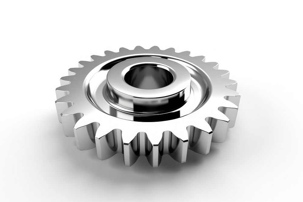Chrome material gear machine. Free Photo Illustration rawpixel